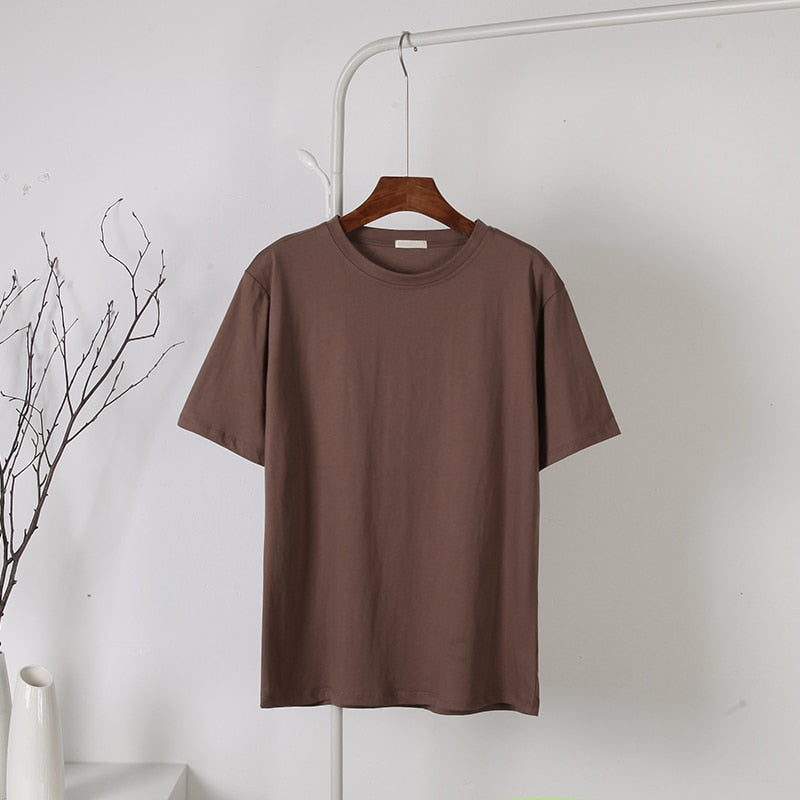 Damski T-shirt bawełniany oversize
