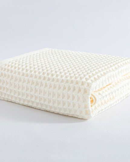 Ręcznik saunowy bawełniany struktura wafla w jasnych kolorach