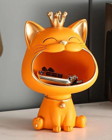 Figurka funkcjonalna schowek w kształcie kota