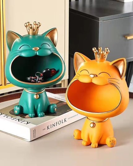 Figurka funkcjonalna schowek w kształcie kota