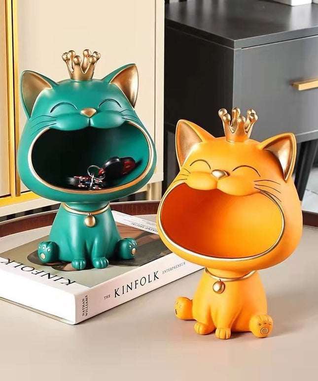 Figurka funkcjonalna schowek w kształcie kota