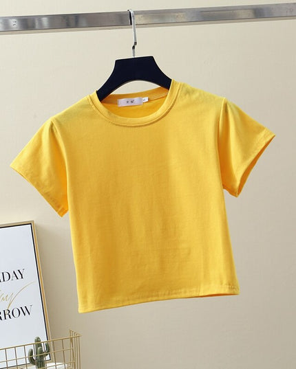 Damski krótki T-shirt klasyczny