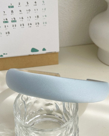 Opaska do włosów z gładkiej tkaniny