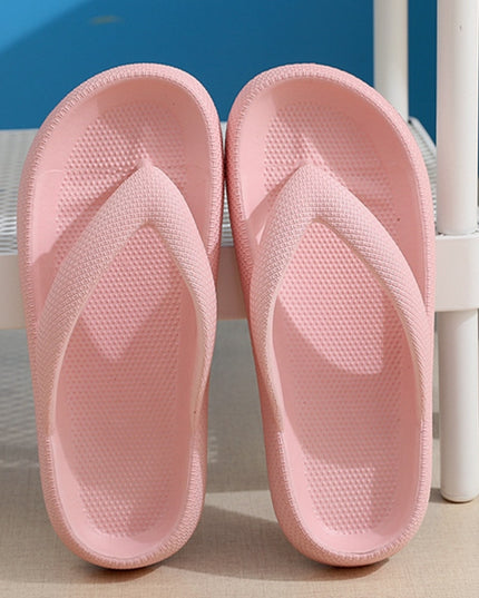 Klapki japonki na platformie w pastelowych kolorach