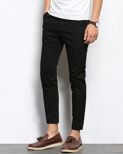 Męskie chinosy klasyczne z kieszeniami