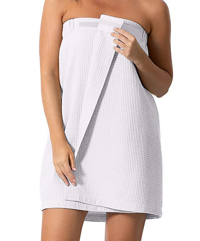 Ręcznik saunowy damski na rzep struktura "wafla"