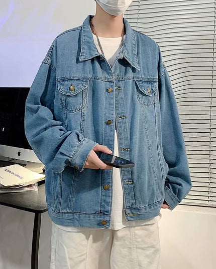 Męska kurtka jeansowa klasyczna oversize