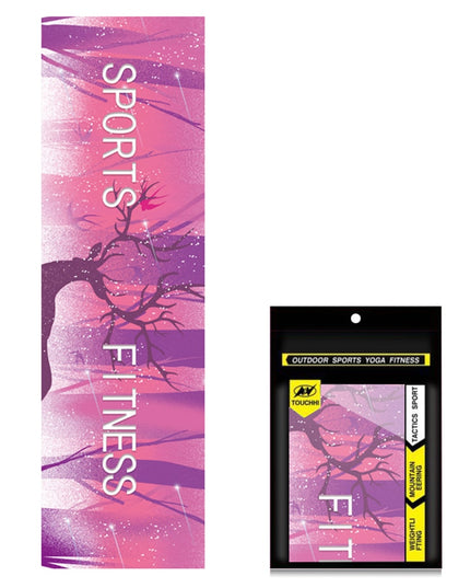 Ręcznik sportowy na siłownie z kolorowym nadrukiem