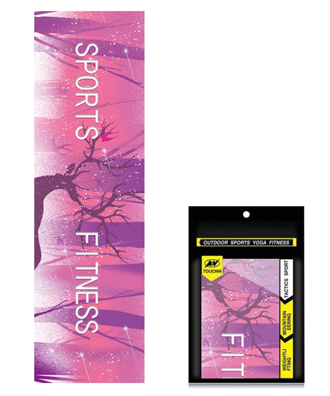 Ręcznik sportowy na siłownie z kolorowym nadrukiem