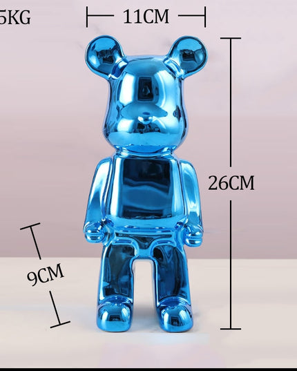 Figurka dekoracyjna ceramiczna kolorowy miś