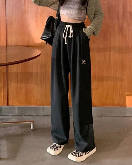 Damskie spodnie dresowe z prostymi nogawkami