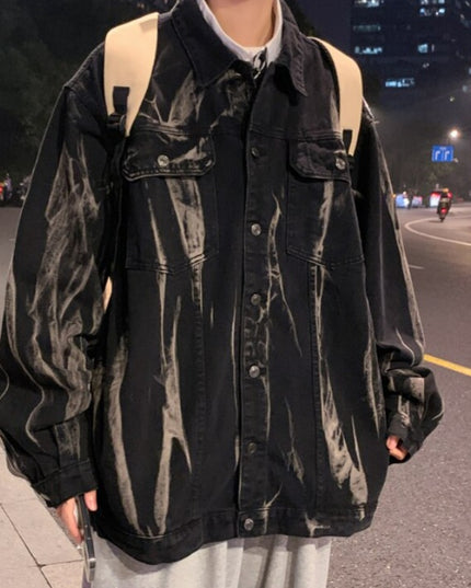 Męska kurtka jeansowa klasyczna oversize