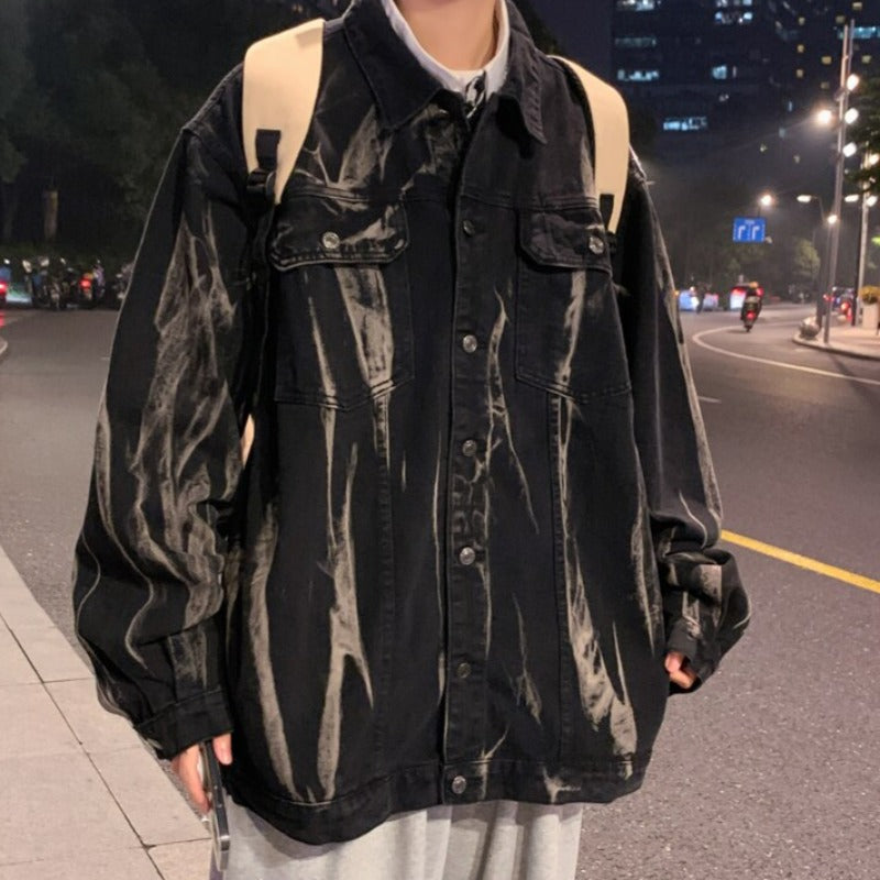 Męska kurtka jeansowa klasyczna oversize