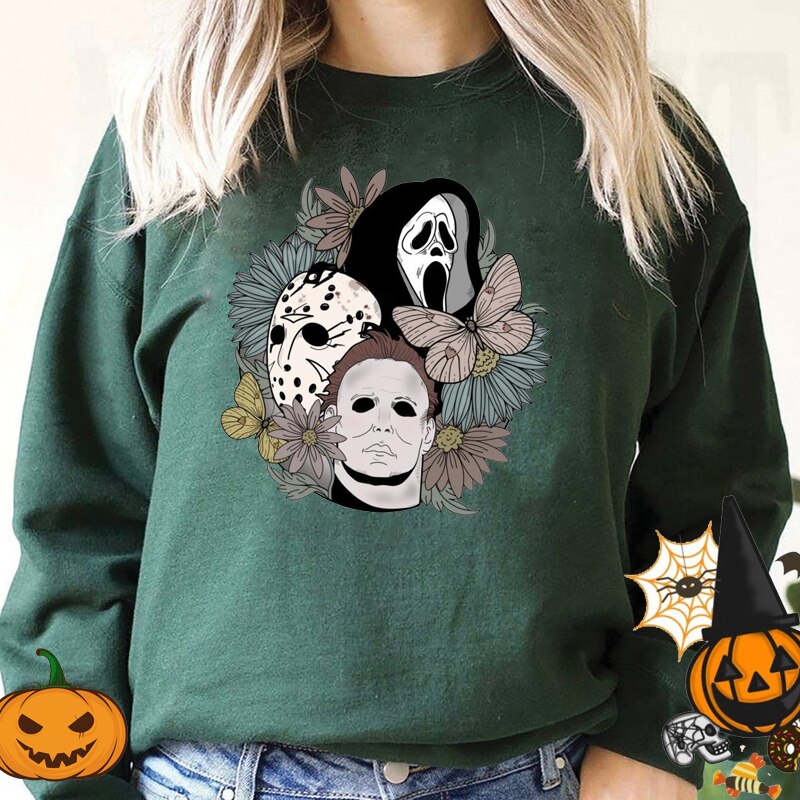 Damska bluza nierozpinana z motywem halloween