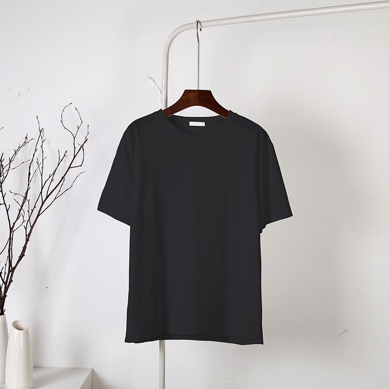 Damski T-shirt bawełniany oversize