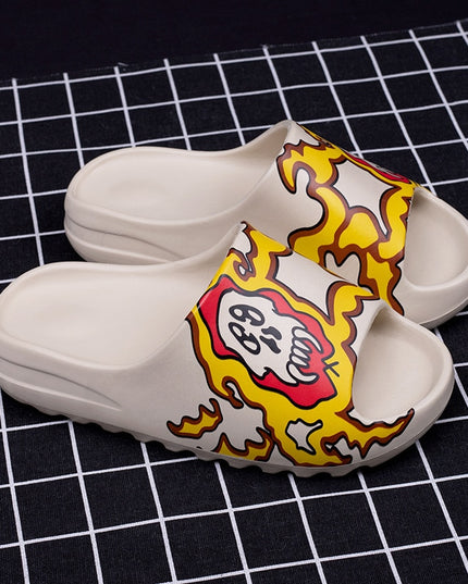 Klapki basenowe ze wzorem