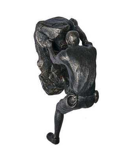 Figurka dekoracyjna wspinający się mężczyzna metaliczna