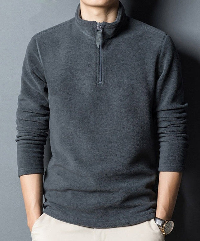 Męska bluza polarowa zapinana na suwak