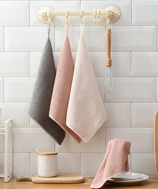 Ręcznik kuchenny do powieszenia w jednolitych kolorach