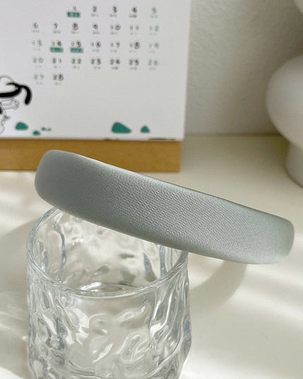 Opaska do włosów z gładkiej tkaniny