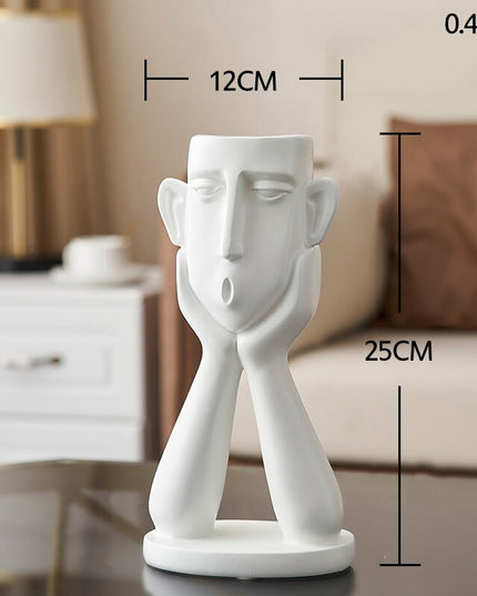 Figurka dekoracyjna posąg twarz