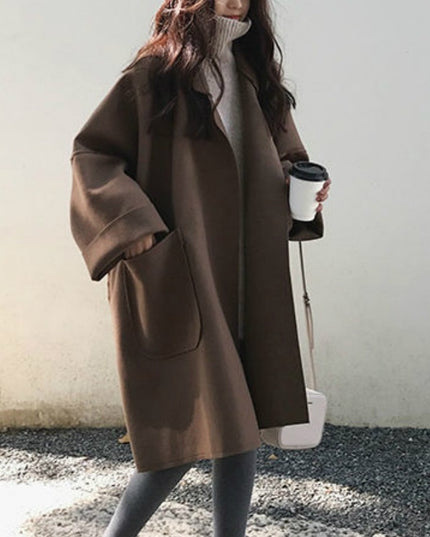 Damski płaszcz jesienny oversize