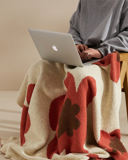 Koc w kwiaty w stylu vintage