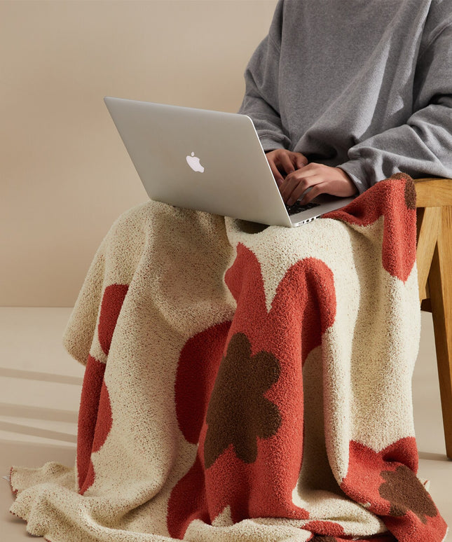 Koc w kwiaty w stylu vintage