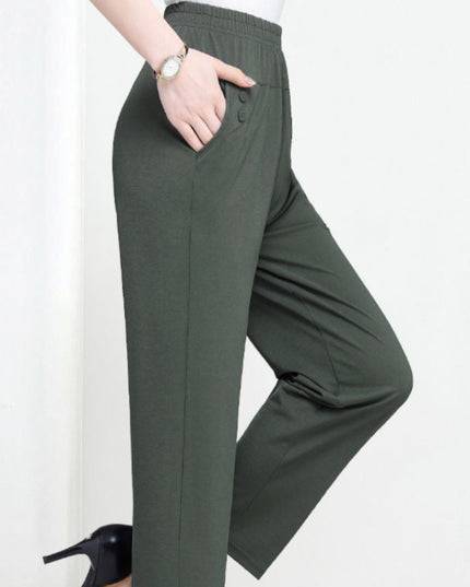 Damskie klasyczne spodnie chinosy