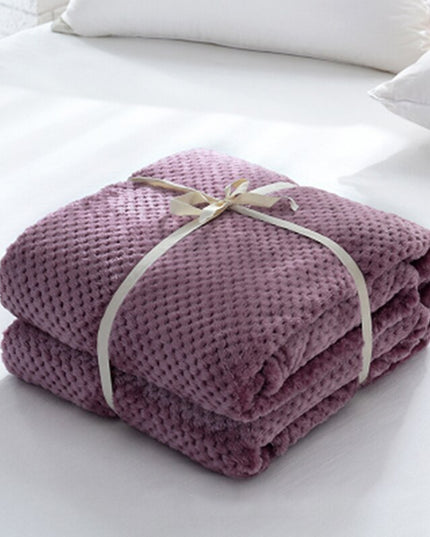 Koc miękki dekoracyjny w jednolitych kolorach