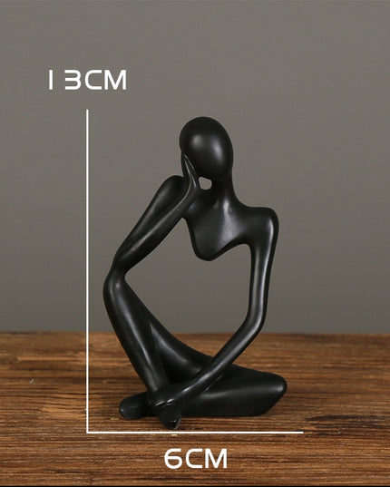 Figurka dekoracyjna postać z wycięciem minimalistyczny styl