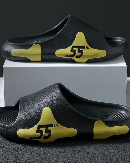 Klapki basenowe z ciekawym wzorem łatki