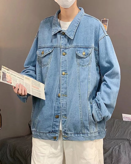 Męska kurtka jeansowa klasyczna oversize