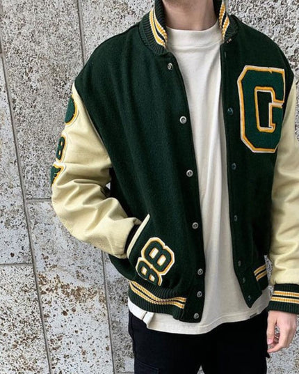 Męska kurtka przejściowa bomberka bejsbolówka o kroju oversize