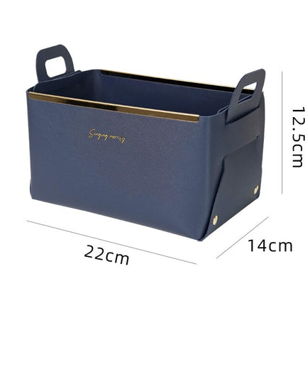 Organizer skórzane pojemne pudełko