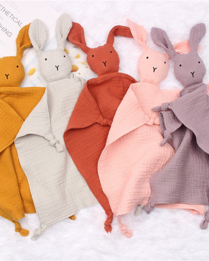 Ręcznik dziecięcy muślinowy z króliczkiem