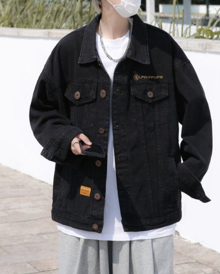 Męska kurtka jeansowa klasyczna oversize