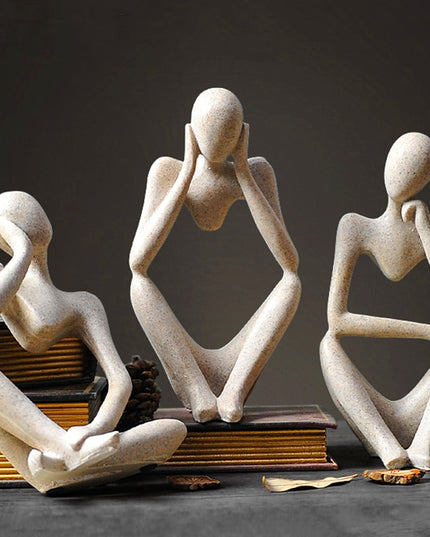 Figurka dekoracyjna postać z wycięciem minimalistyczny styl