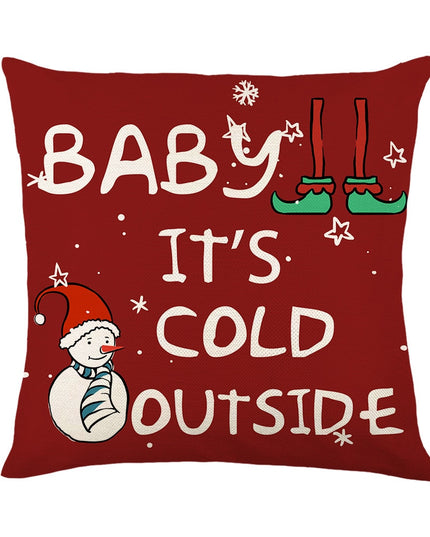 Poszewka na poduszkę ze świątecznym nadrukiem