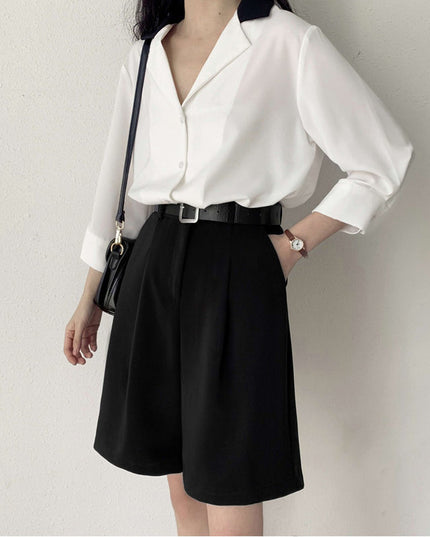 Damskie szorty eleganckie długości do kolan