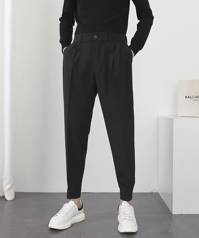 Męskie spodnie chinosy z kieszeniami