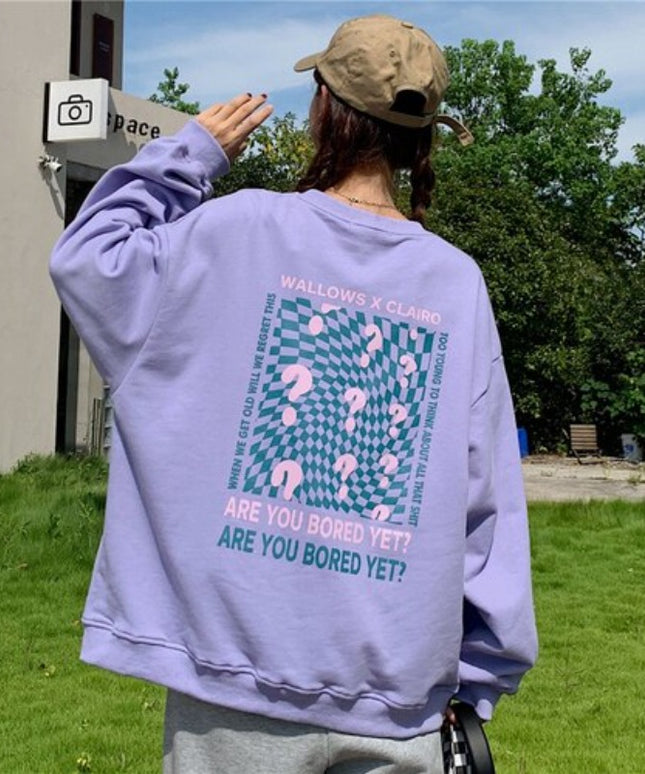 Damska bluza z nadrukiem na plecach