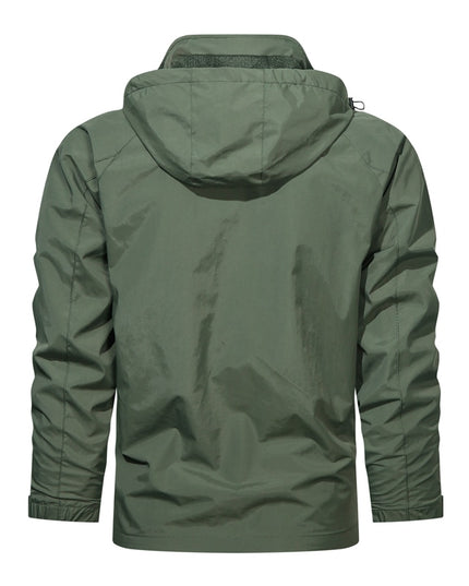 Męska kurtka przejściowa wodoodporna z kapturem