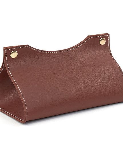 Pudełko na chusteczki skórzane eleganckie