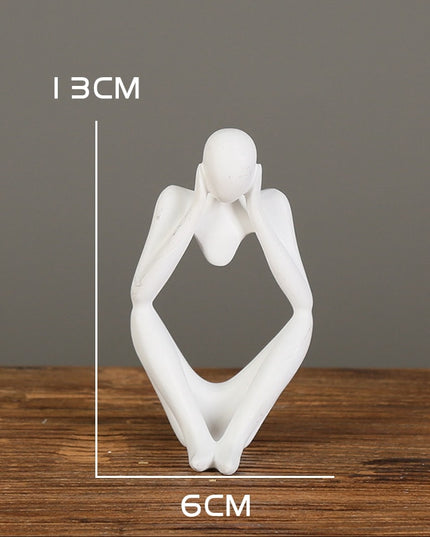 Figurka dekoracyjna postać z wycięciem minimalistyczny styl