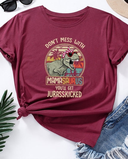 Damski T-shirt klasyczny z nadrukiem dla mamy