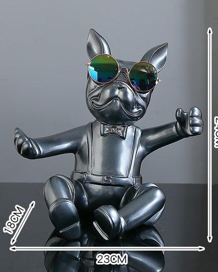 Figurka funkcjonalna buldog francuski podstawka na wino