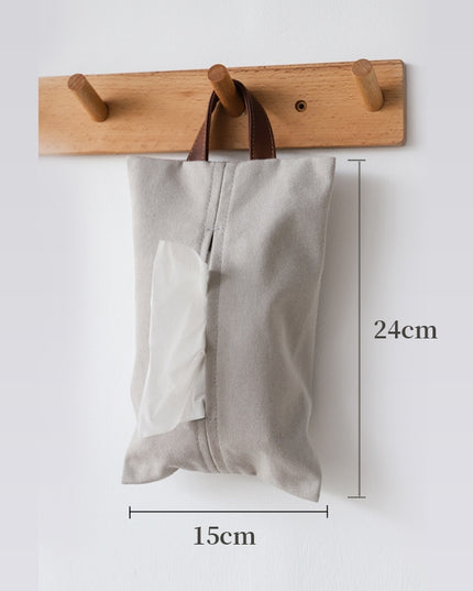 Pudełko na chusteczki z zawieszką w jasnych kolorach