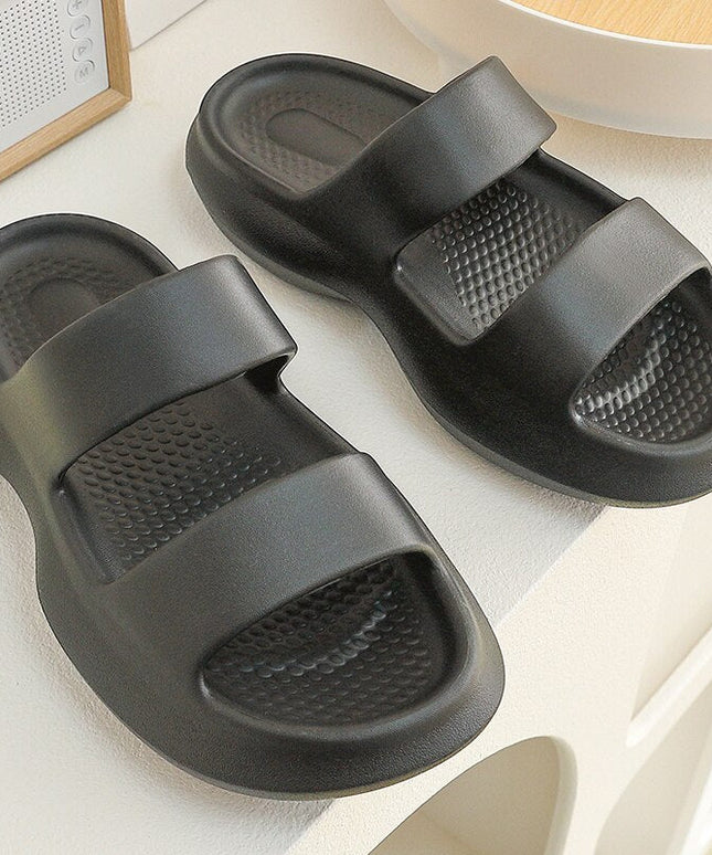 Damskie klapki z paskami