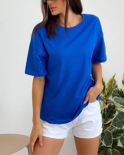 Damski T-shirt bawełniany oversize